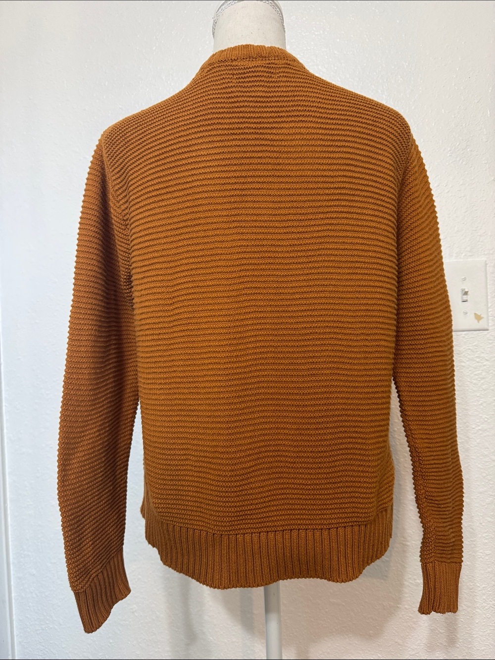 Toad & Co Cardigan size small Women's Button-Front Ribbed Sweater - Rust - Picture 10 of 12